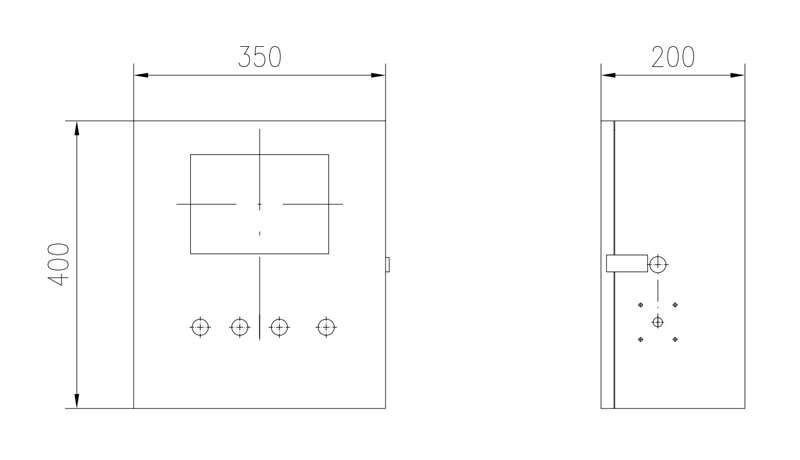 Technical Drawing of MC-ⅠSystem Control Box Technical Drawing of MC-ⅠSystem Control Box